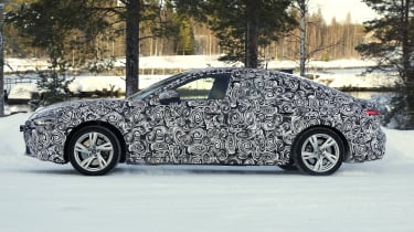 Audi A5 Sportback (camouflaged) winter testing - side