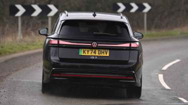 Volkswagen ID.7 Tourer - rear full width, lights on