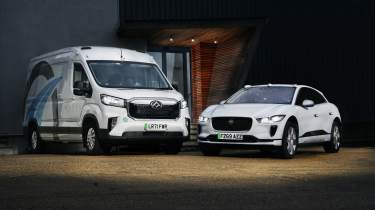 Wayve fleet - Maxus Deliver and Jaguar I-Pace