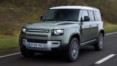 Land Rover Defender driving