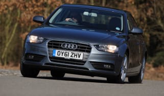 Audi A4 front cornering