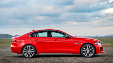 Jaguar XE and XF launched - side
