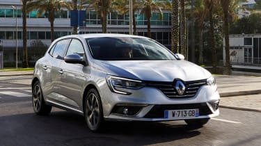 Renault Megane 2016 silver - front tracking 2