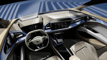 Audi Q4 e-tron concept - dash sketch