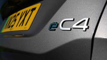 Citroen e-C4 - &#039;e-C4&#039; badge detail