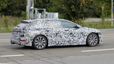 Audi A6 Avant e-tron spy shots side