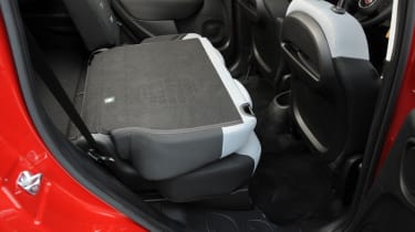 Fiat 500L seats folded
