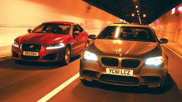 BMW M5 vs Jaguar XFR