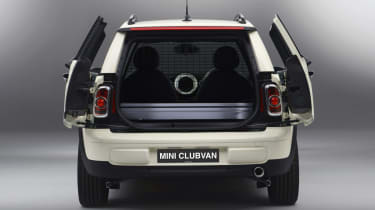 MINI Clubvan boot doors open