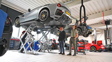 How to buy a used supercar - Ferrari workshop