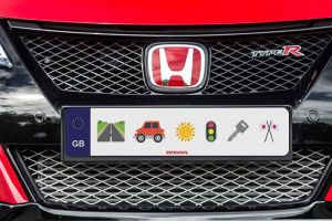Honda Emoji numberplate