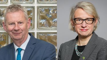 Edmund King and Natalie Bennett