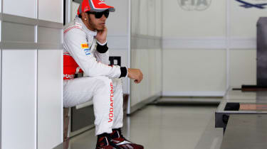Lewis Hamilton reflects after his retirement from the Brazilian GP