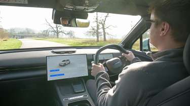 Alastair Crooks driving the Omoda 7