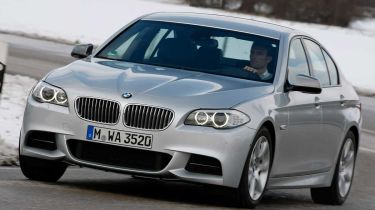 BMW M550d xDrive front cornering