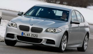 BMW M550d xDrive front cornering