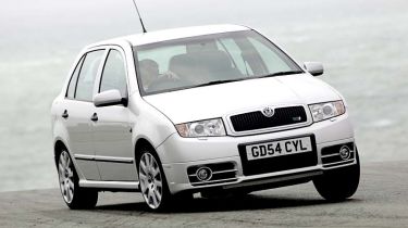 Front view of Skoda Fabia