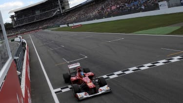 Fernando Alonso wins the German Grand Prix