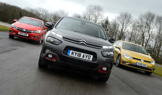 Citroen C4 Cactus vs Volkswagen Golf vs Vauxhall Astra