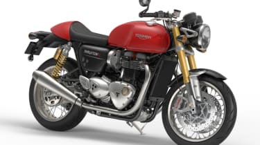 Triumph Thruxton R review - red front