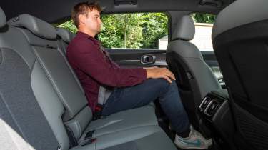 Alastair Crooks sitting in the Kia Sorento