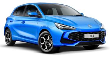 MG3 configurator front 3/4 - blue