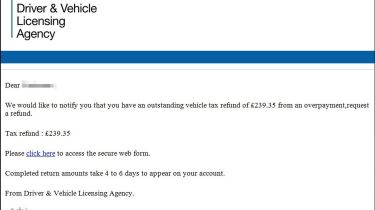 DVLA Scam e-mail warning