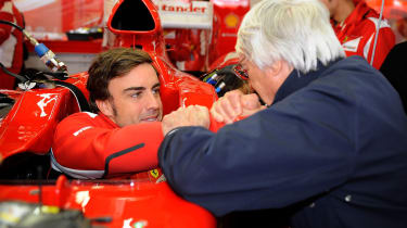 Fernando Alonso and Bernie Ecclestone