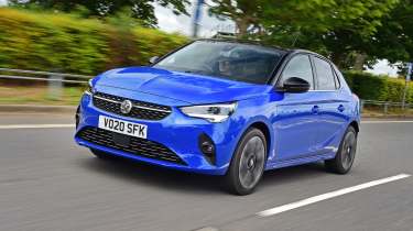 Vauxhall Corsa-e - front tracking