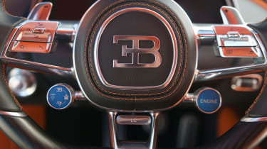 Bugatti Chiron - steering wheel detail