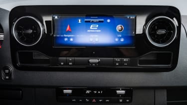 Mercedes eSprinter - infotainment screen