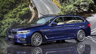 New BMW 5 Series Touring - Geneva front quarter