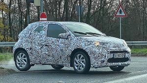 Toyota Aygo 2021 spy - front