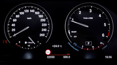 BMW 220d Convertible - dials
