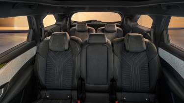 New Peugeot 5008 seven-seat SUV - interior rear with the seats up