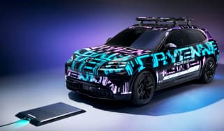 Porsche Cayenne EV wireless charging - front