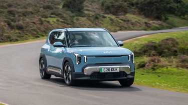 Kia EV2 UK - front cornering