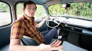 Classic Fiat 600 interior