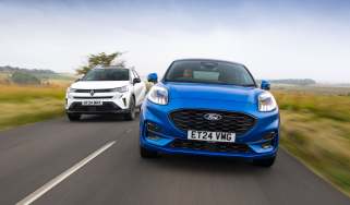 Ford Puma and Renault Captur - front tracking 