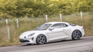 Alpine A110 ride review - side