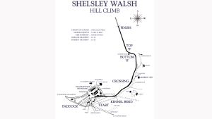 Shelsley Walsh Hillclimb map