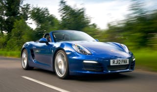 Porsche Boxster - blue front tracking