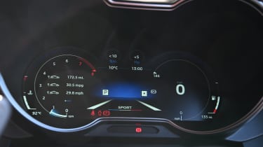 Alpine A110 - dashboard screen