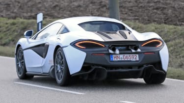 McLaren sports series spy - rear