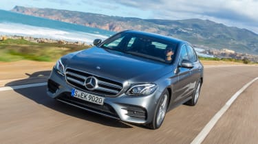 Mercedes E 350d AMG Line 2016 - front tracking