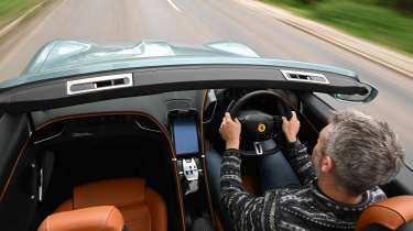 Richard Ingram in the Ferrari Roma Spider