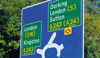 Star rating road sign