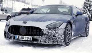 Mercedes-AMG GT 53 (camouflaged) - front 3/4 static