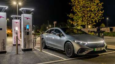 Mercedes EQS - charging