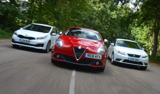 Alfa Romeo Giulietta vs SEAT Leon vs Kia Cee&#039;d - header